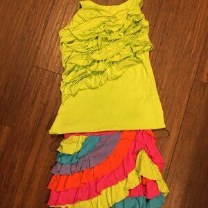 LimeApple Skirt and Tunic Ensemble